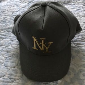 Grey NY baseball cap
